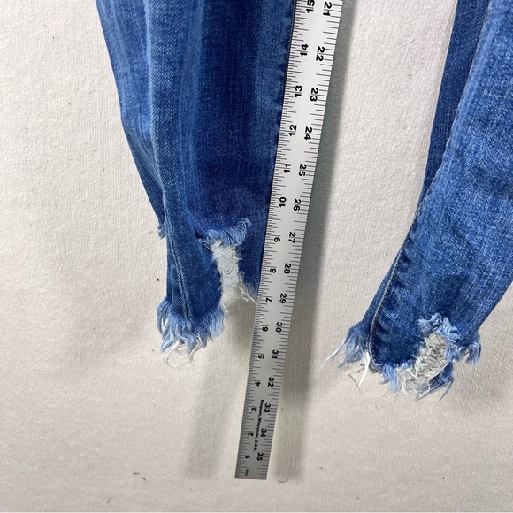 KanCan Distressed Trashed Jegging Womens XL Blue Denim Stretch Cute Comfy 2863 - Picture 6 of 10
